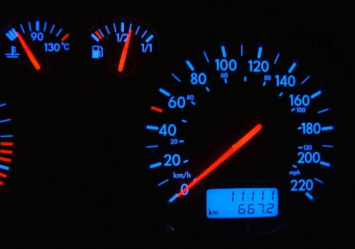 11111 km on the odometer