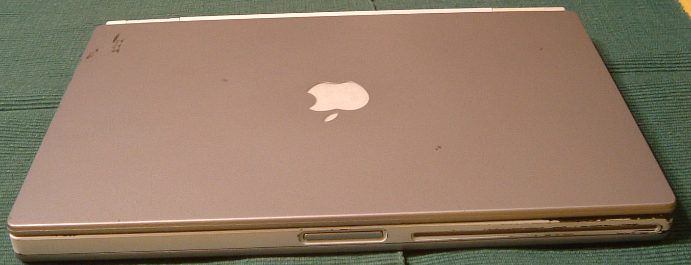 scratched top of TiBook