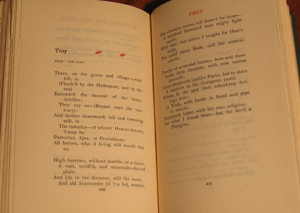 Troy, a poem by Lord Byron