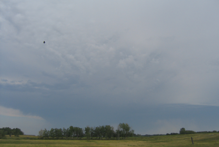 Big grey Saskatchewan cloudscape