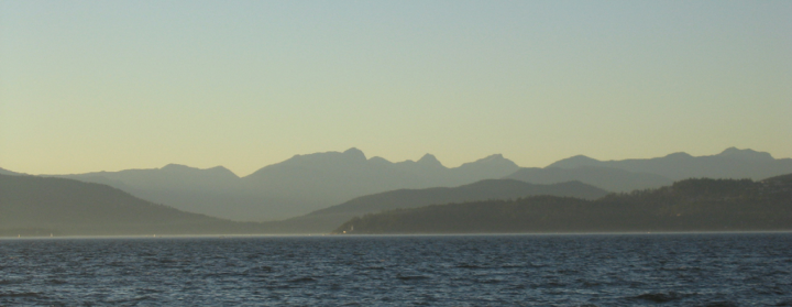 Classic Vancouver sunset scene