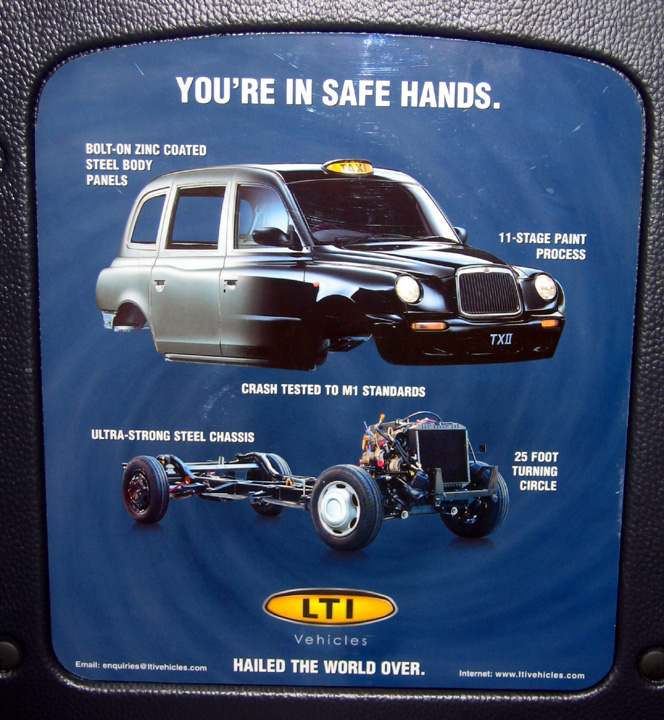 LTI taxi ad