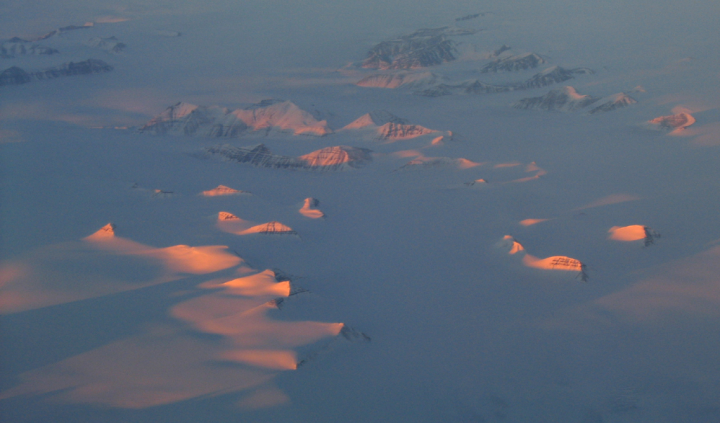 East Greenland from the air