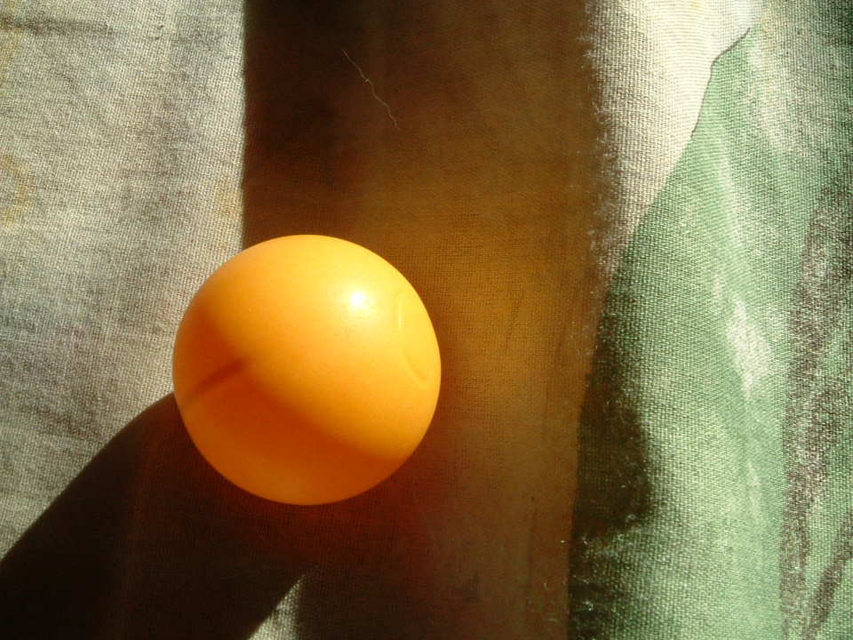 Orange Ping-Pong ball