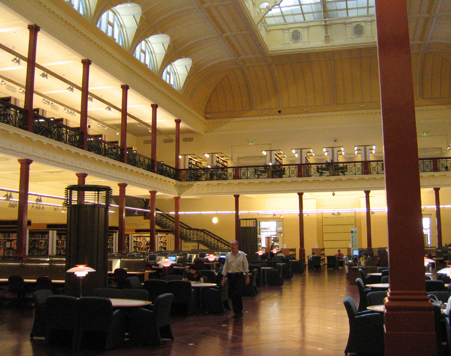 The (former museum) reading room at the Victoria State Library