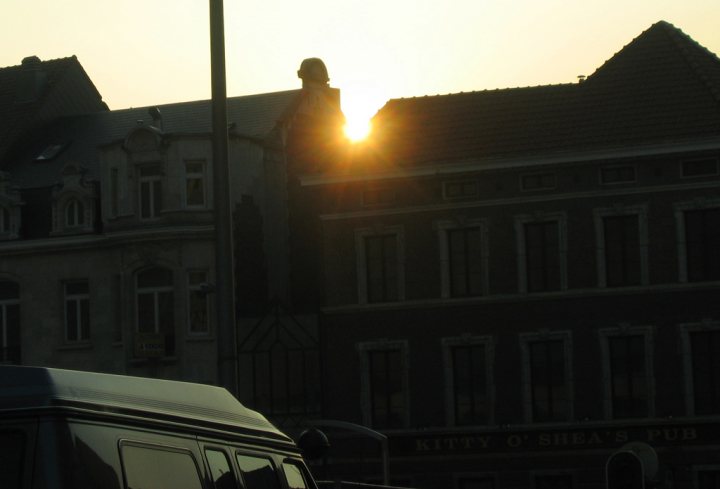 Sunset over the Brussels Skyline