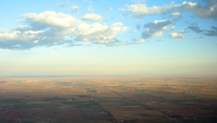 Aerial shot of Colorado, near Denver