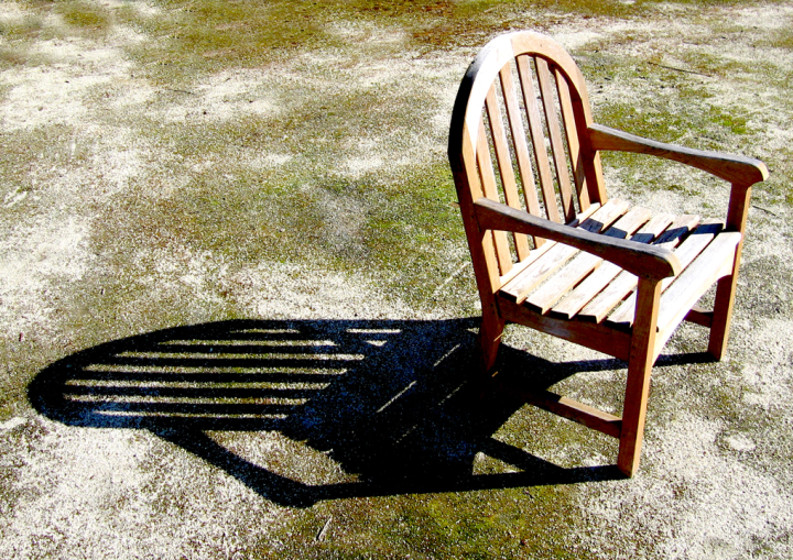 A chair, with shadow