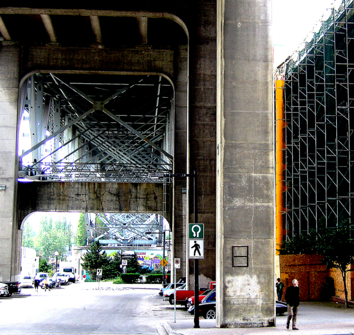Under the Granville Street Bridge, Vancouver