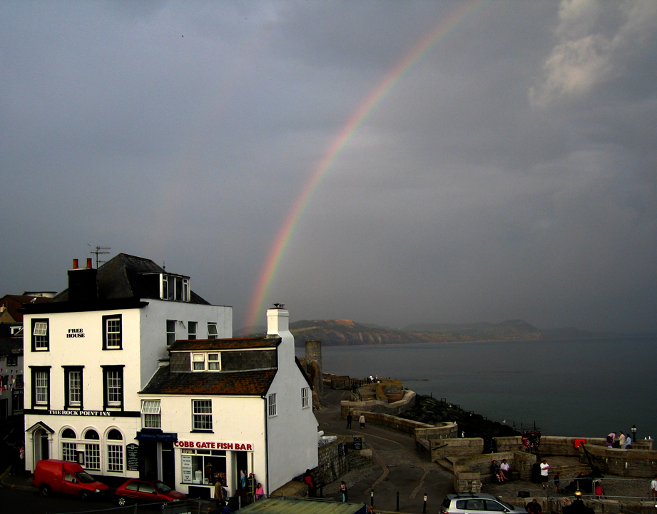 Rainbow over Lyme Regis