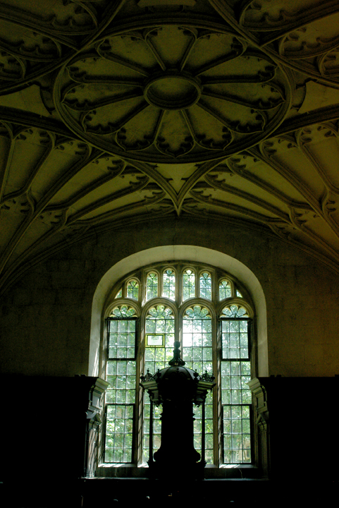 The meeting room behind the Divinity school at the Bodleian Library