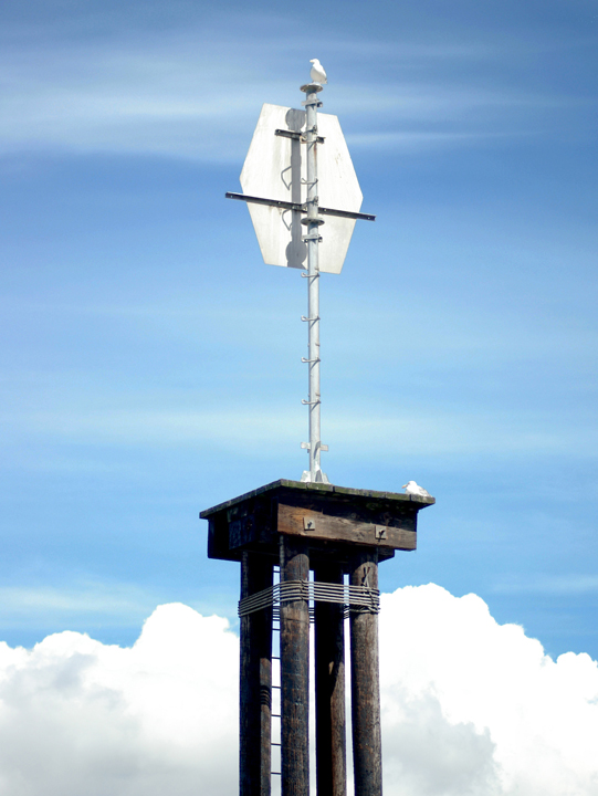 Navigation marker, Spanish Banks, Vancouver