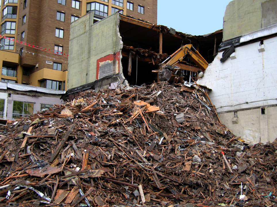 Demolition site at Homer and Helmcken, Vancouver