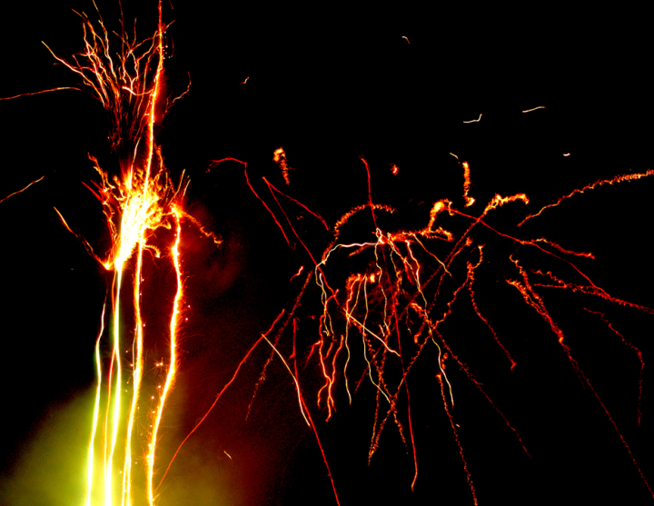 Canada day fireworks, PhotoShopped