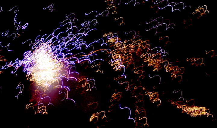 Canada day fireworks, PhotoShopped