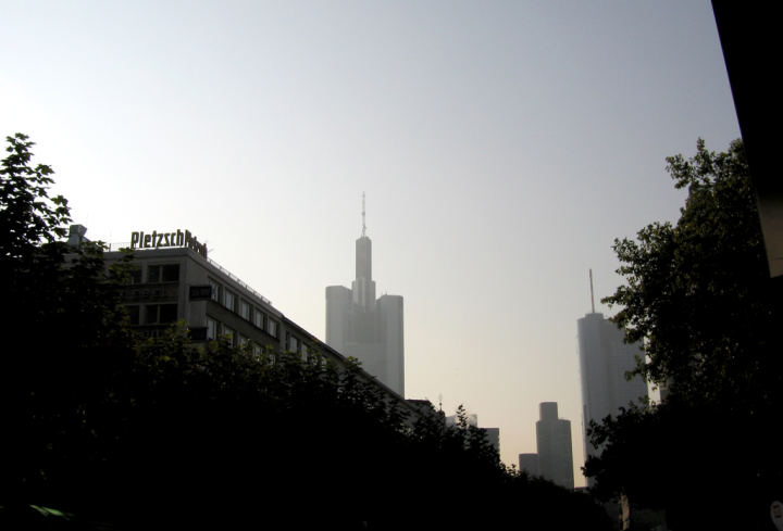 Bank towers from downtown Frankfurt