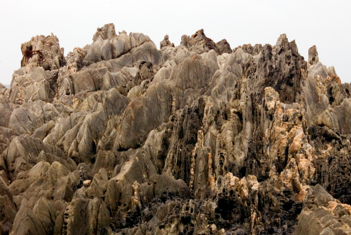Weathered oceanfront rocks near Cape Conran