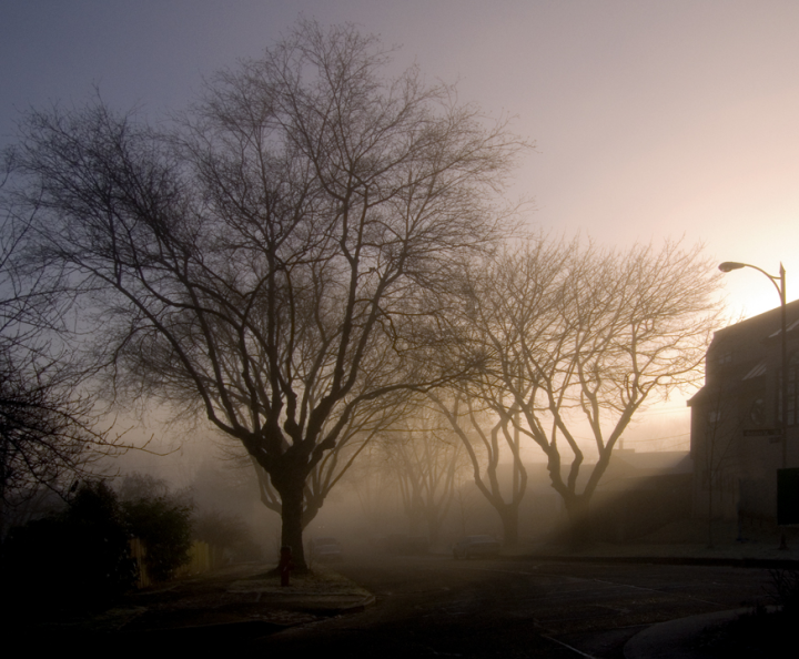 Vancouver morning fog