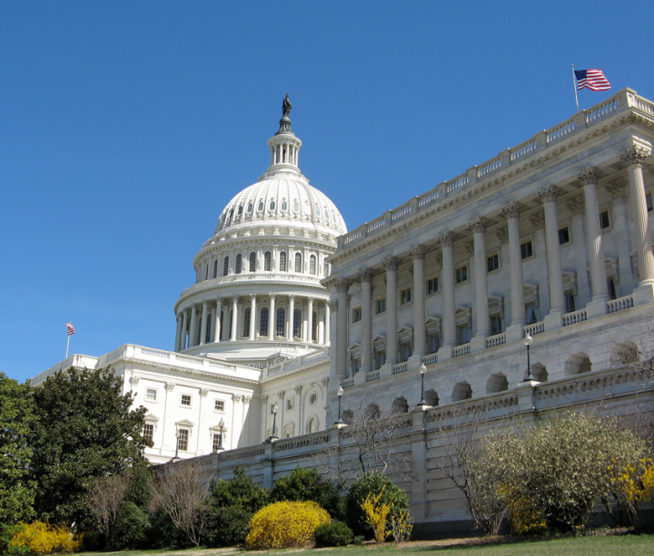 The U.S. Capitol in Spring
