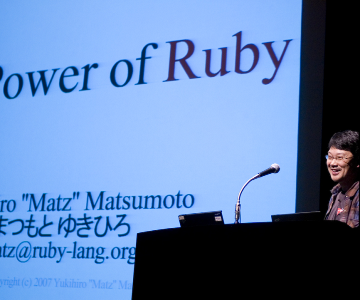 Yukihiro Matsumoto at the Sun/CTC Ruby conference