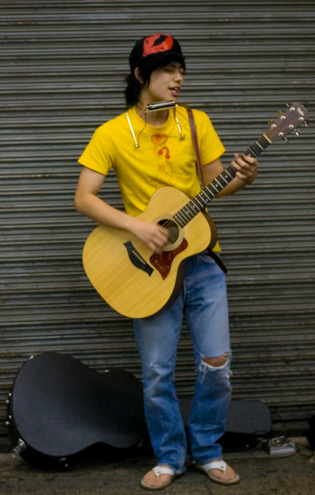 Busker near Shibuya