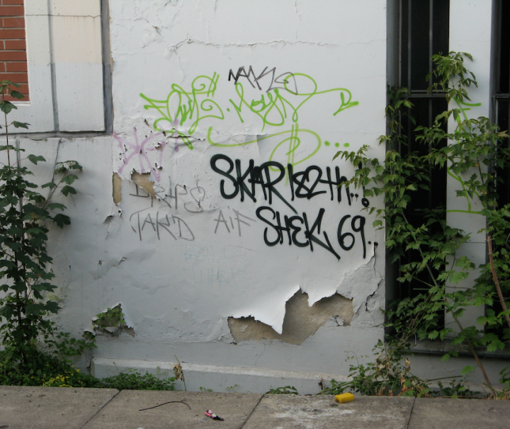 Berlin walls with graffiti