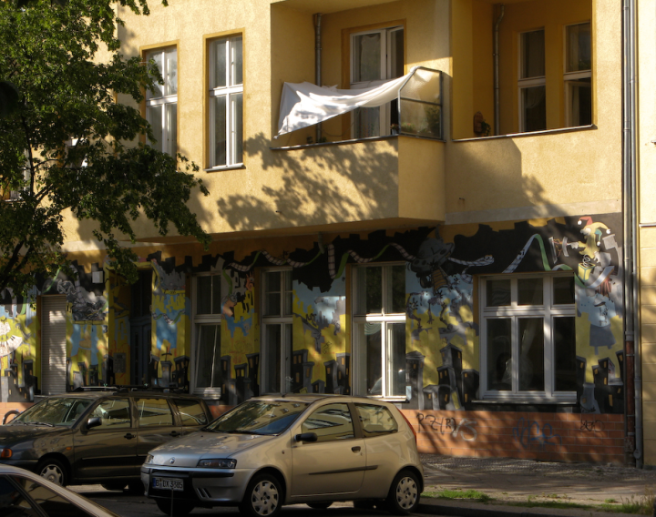 An East Berlin street-scape