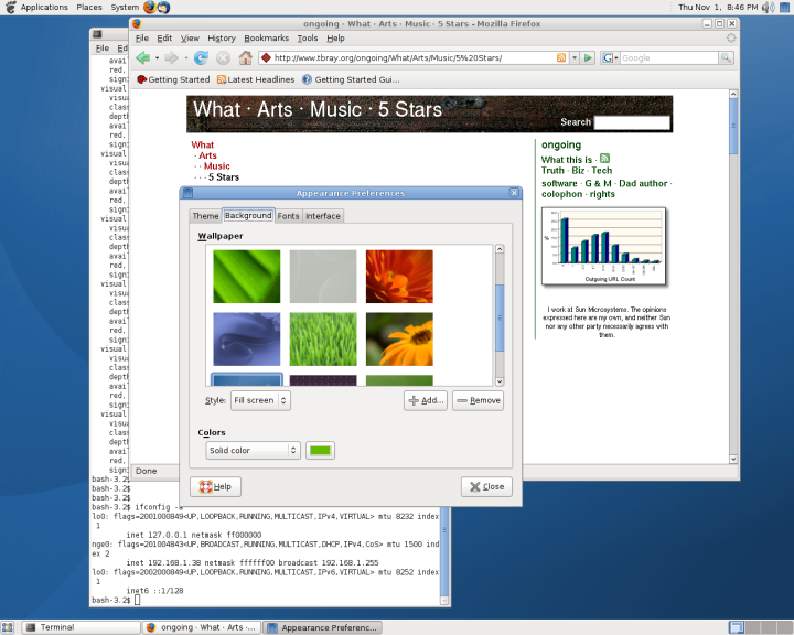 OpenSolaris Developer Preview screenshot OpenSolaris Developer Preview screenshot