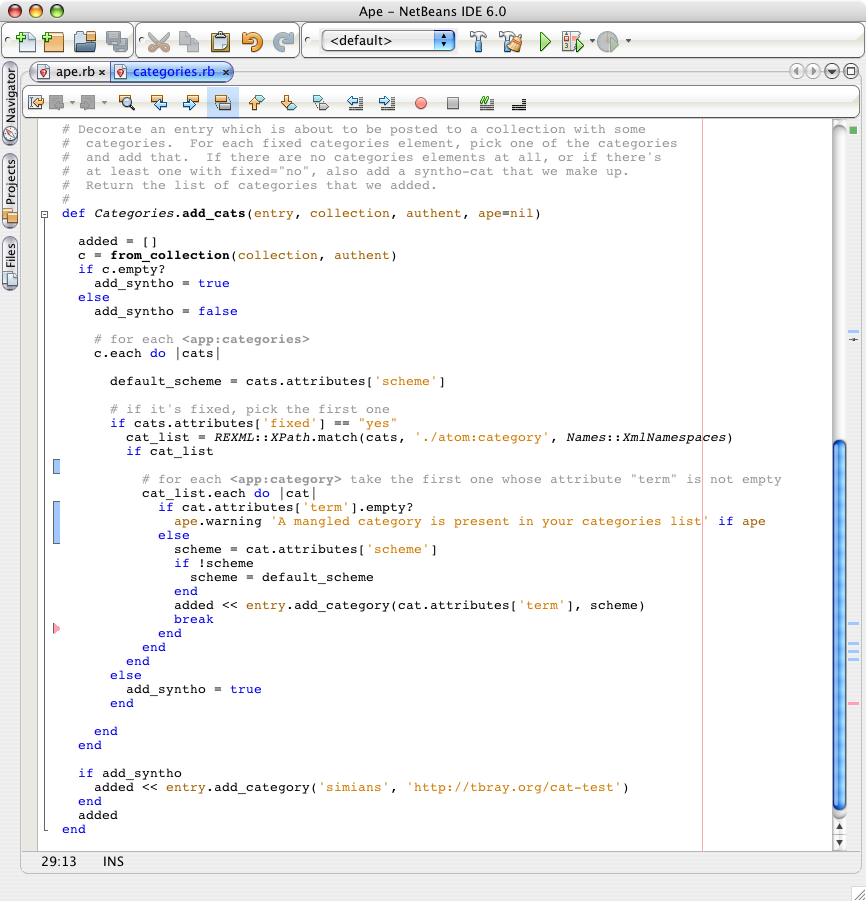 NetBeans 6.0 screen shot