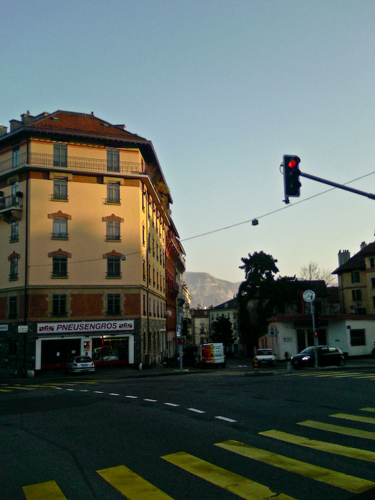 Cellphone picture from Geneva