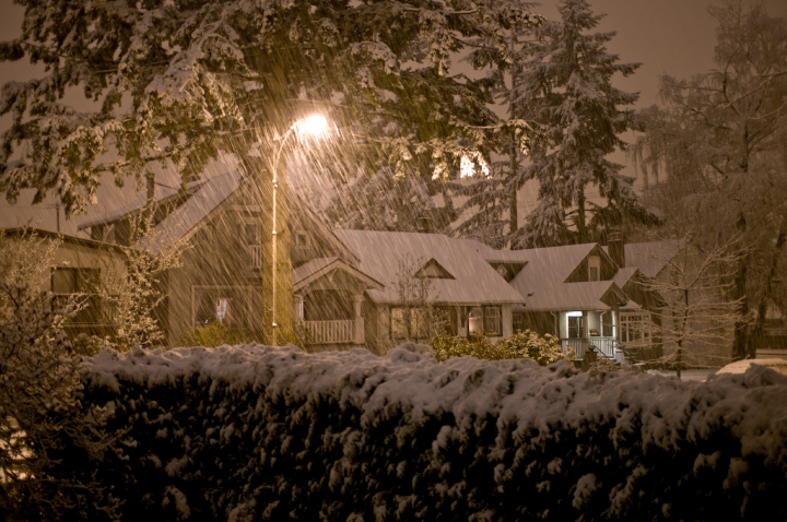 April snowstorm in Vancouver