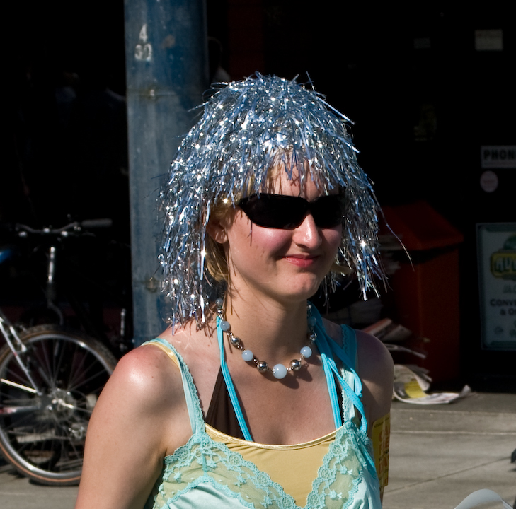 Silver hair at Car-Free Vancouver day