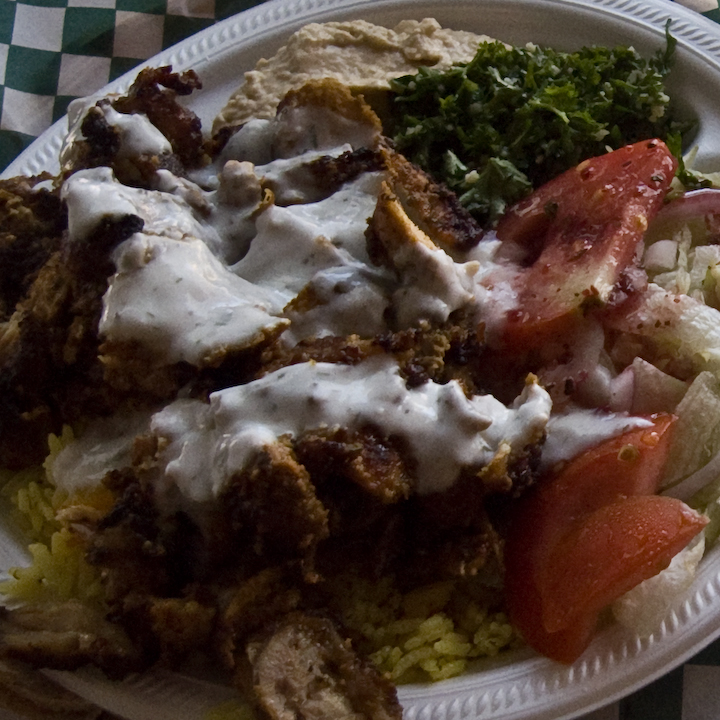 Chicken Shawarma plate at Canteen Mitra