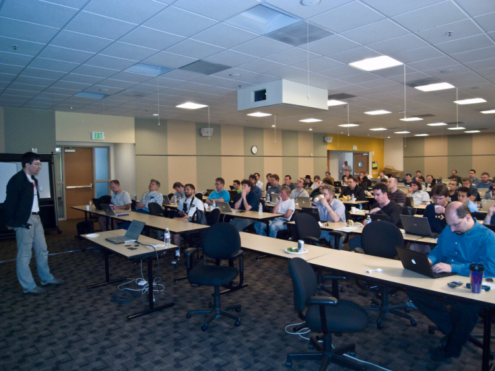 The crowd at the JVM Language Summit