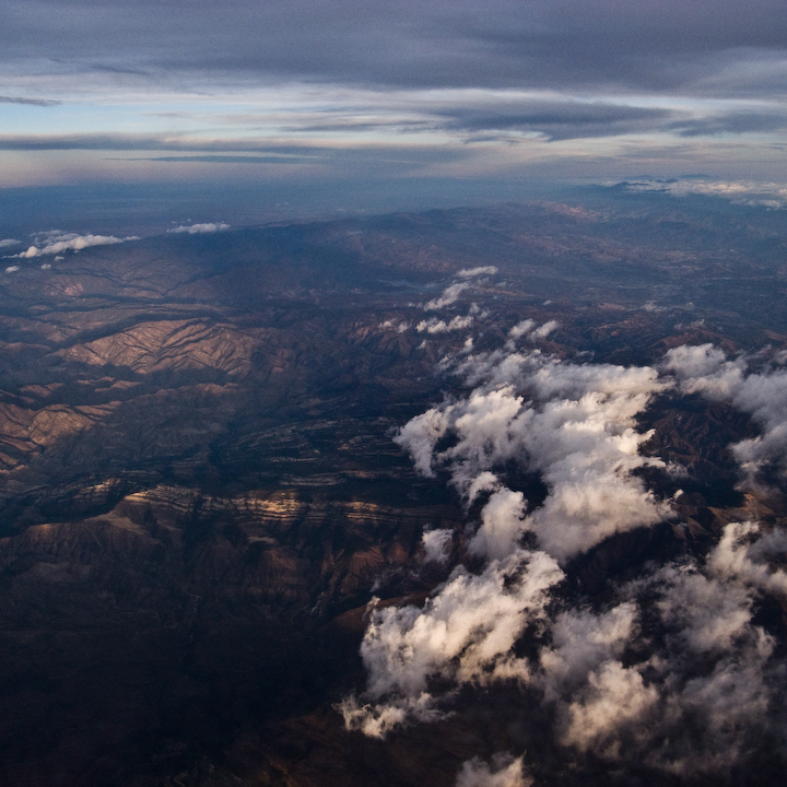 Aerial shot of country somewhere north of LA.