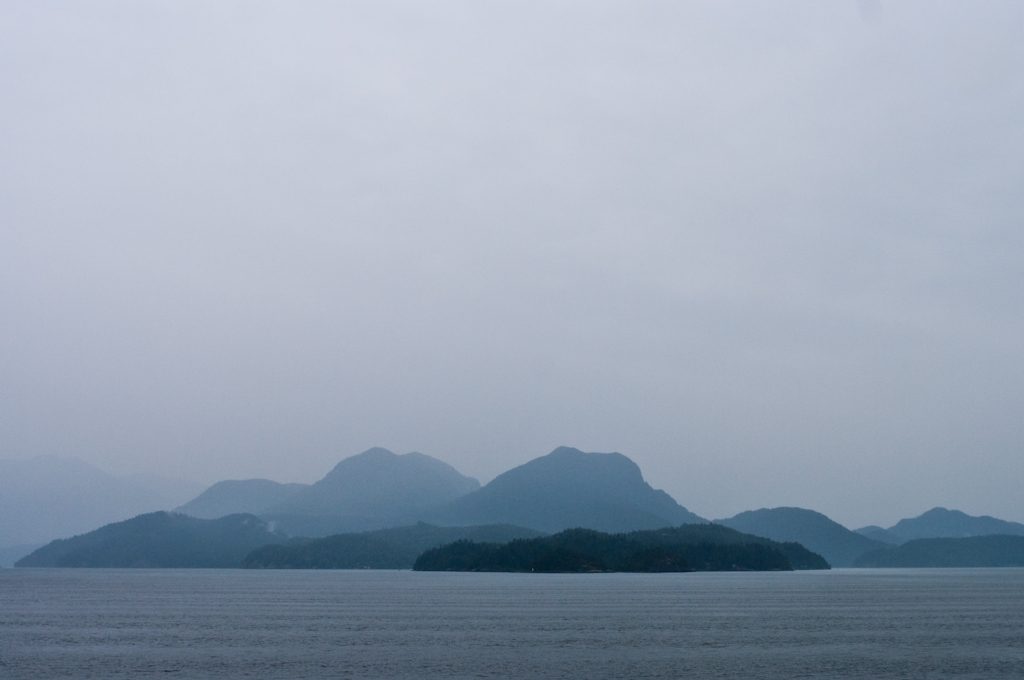 Gambier Island in the rain