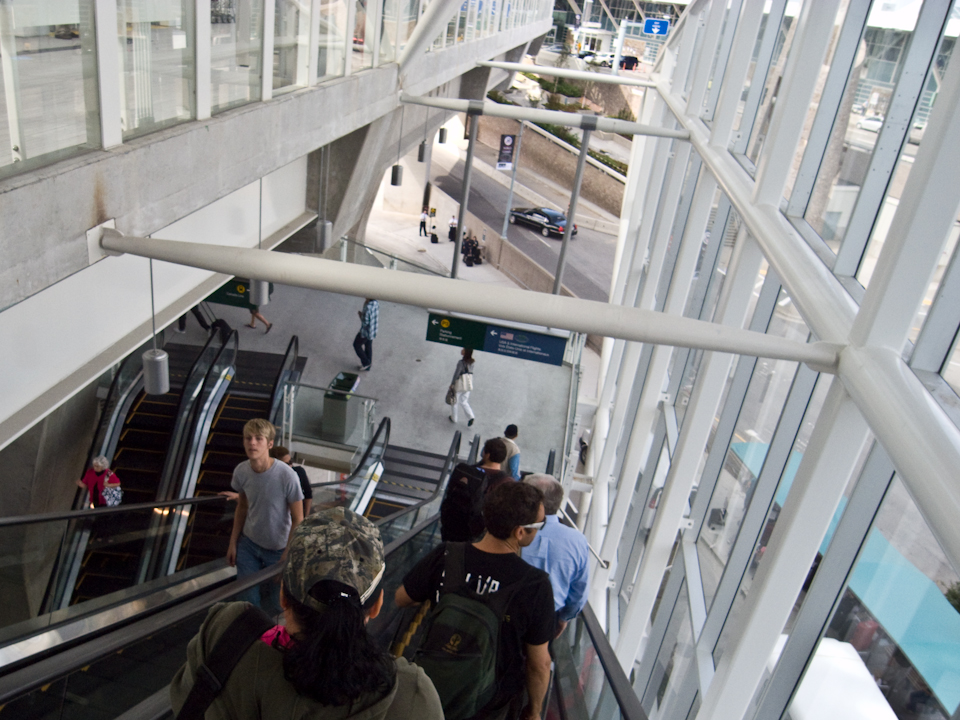 The airport station on Vancouver’s Canada Line