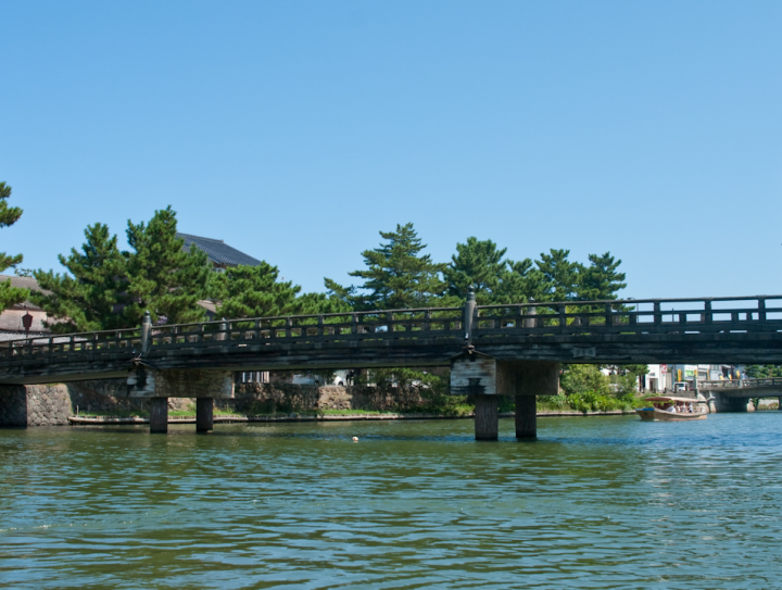 The canals around Matsue castle
