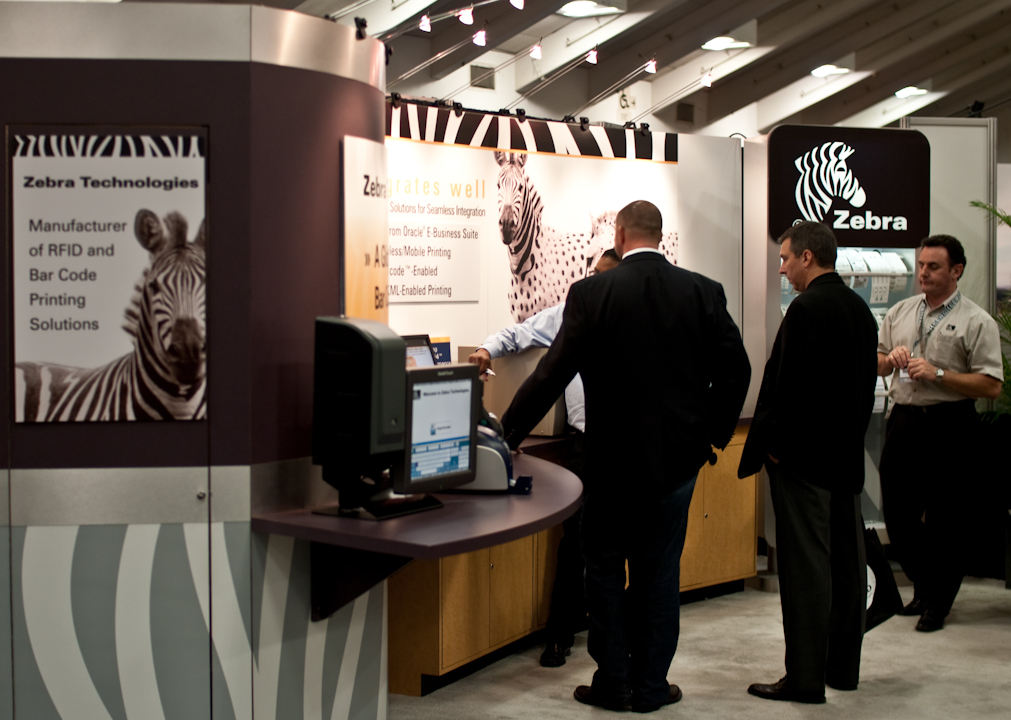 Zebra Technologies booth at Oracle Open World 2009