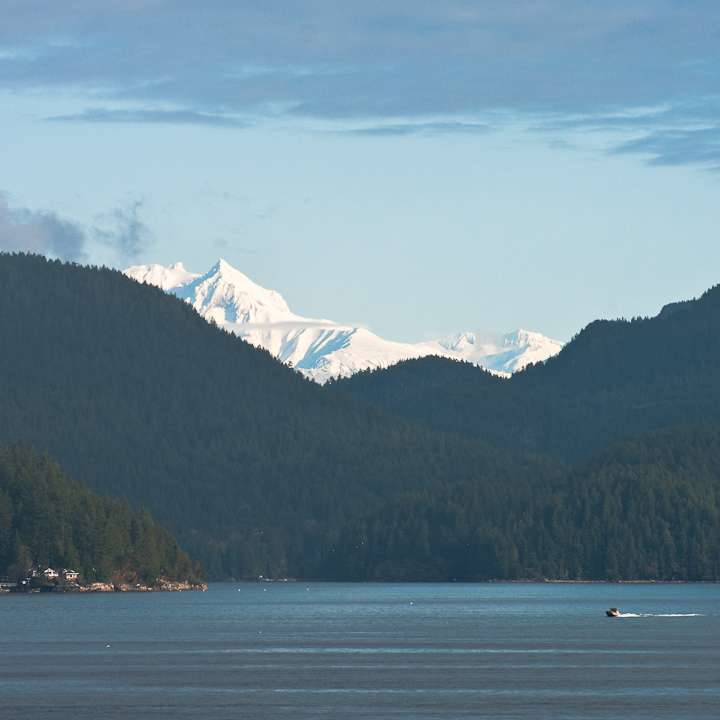 Looking at the South end of Howe Sound