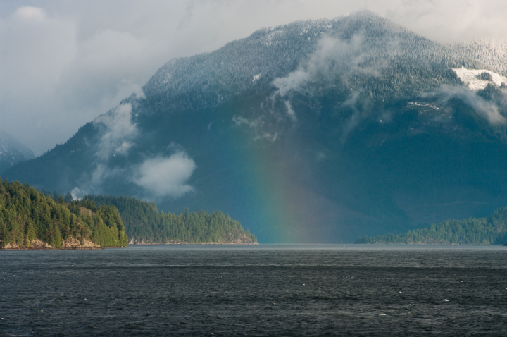November rainbow over Howe Sound