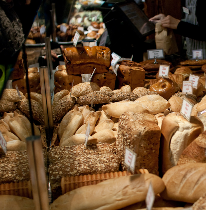 Granville Island market on a dark November Sunday