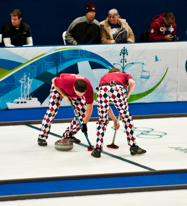 Norwegian curlers, dig the pants