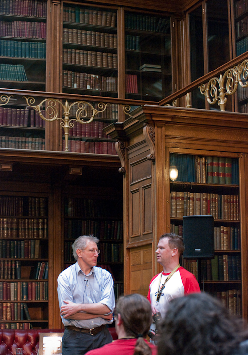 Bruce Scharlau in the Library of the Royal Scottish College of Physicians at the Scottish Rub Conference