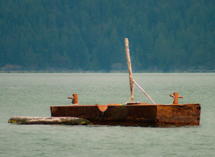 Mysterious nautical architecture (off Keats Island)