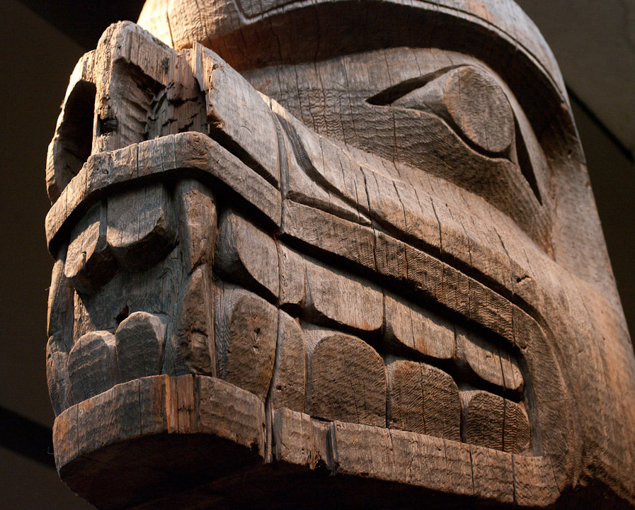 Aboriginal sculpture at the Museum of Anthropology in Vancouver