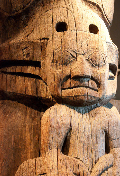 Aboriginal sculpture at the Museum of Anthropology in Vancouver