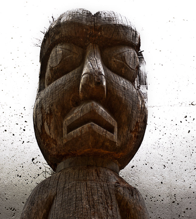 Aboriginal sculpture at the Museum of Anthropology in Vancouver