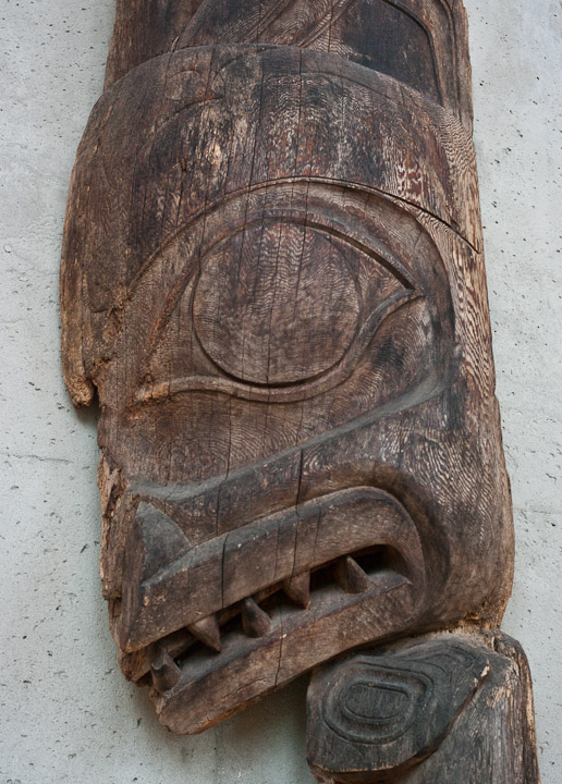 Aboriginal sculpture at the Museum of Anthropology in Vancouver