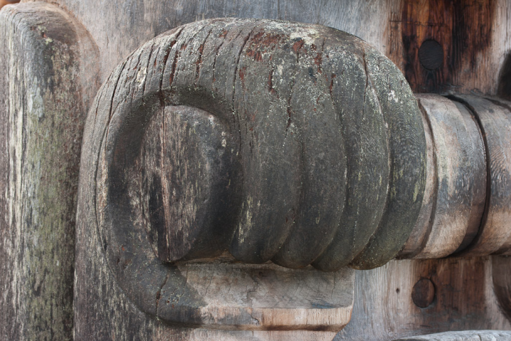 Aboriginal sculpture at the Museum of Anthropology in Vancouver